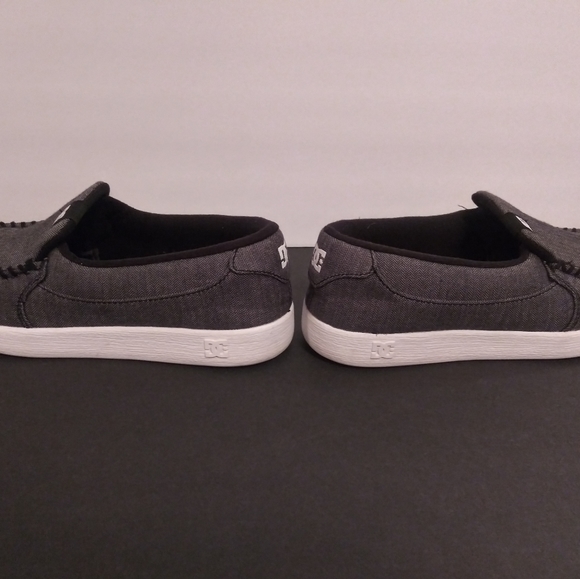DC Villain Skate Shoe Mens size 8/Women's Size 9.5-10 Grey/Black/White EUC - Picture 5 of 6